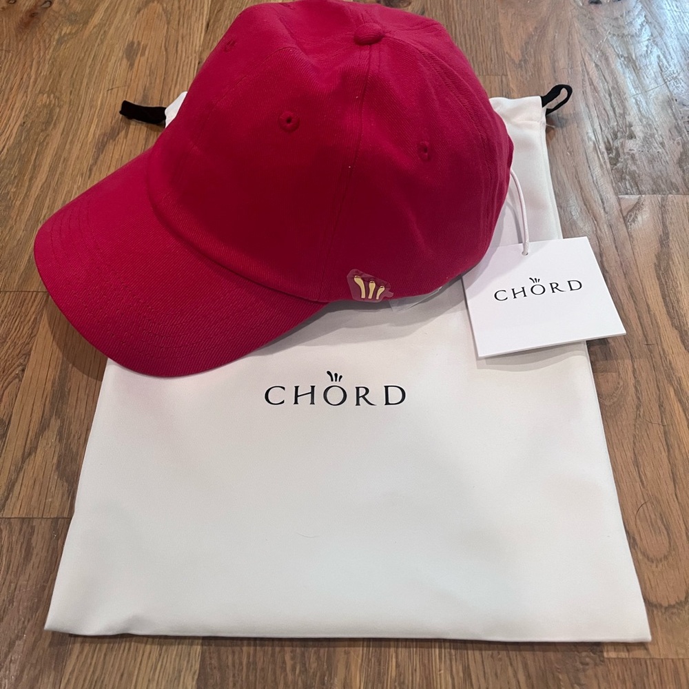 COPY - Chord cherry organic cotton stretch twill baseball cap, adjustable leath…